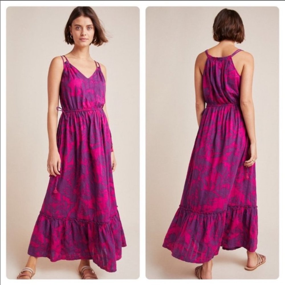 Anthro Saturday Sunday Yasmine violet Maxi Dress